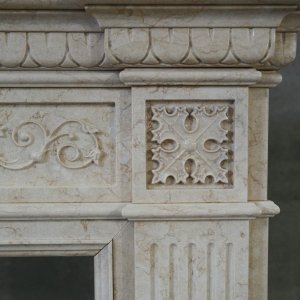 Биокамин в мраморном портале Firezo Del decoro, стандарт